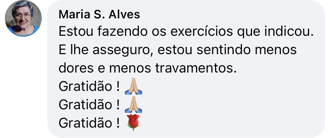 Depoimento de paciente sobre o Metodo Coluna Power