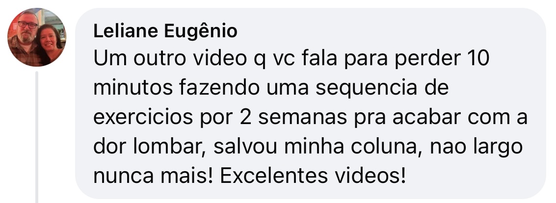 Depoimento de paciente sobre o Metodo Coluna Power
