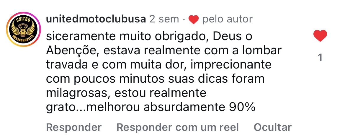 Depoimento de paciente sobre o Metodo Coluna Power